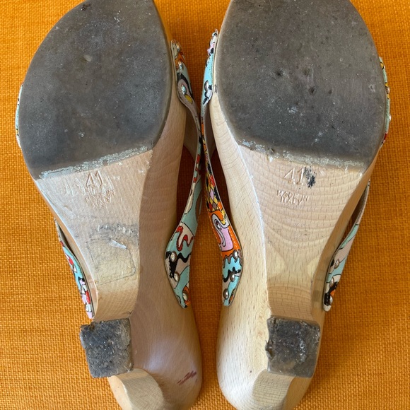 VINTAGE 💝EMILIO PUCCI PLATFORM SLIDES💝HP - Picture 11 of 12